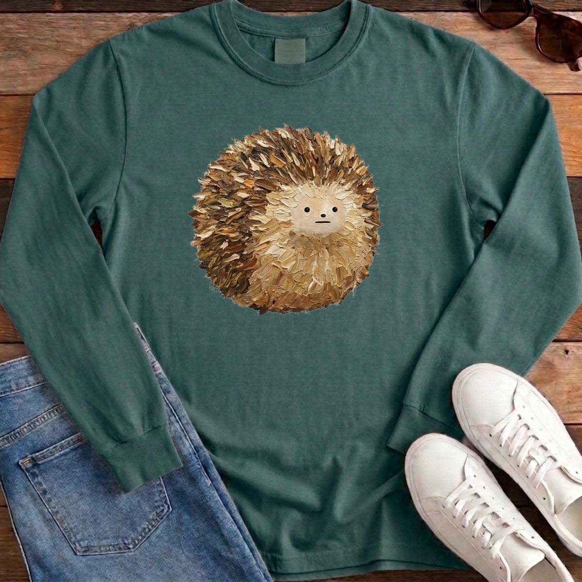 Hedgehog Ball Long Sleeve - Blue Spruce