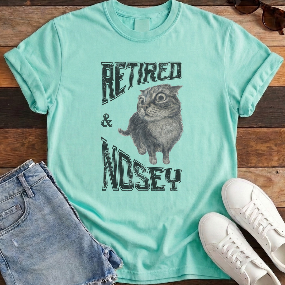 Retired and Nosey Tee - Island Reef