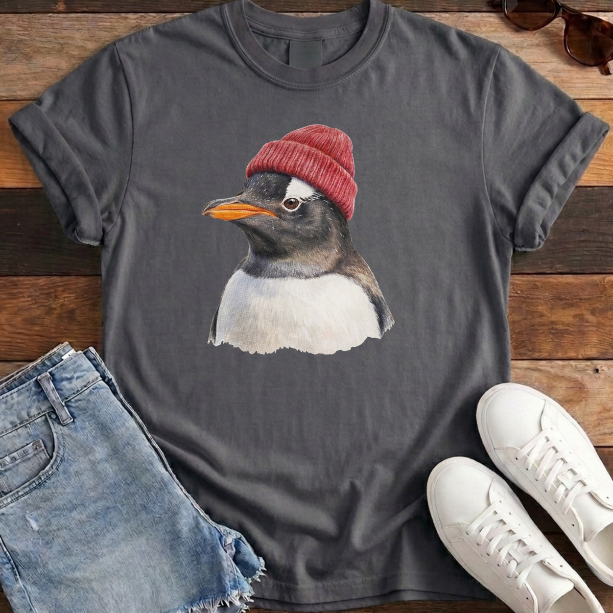 Gentoo Beanie Tee - Pepper