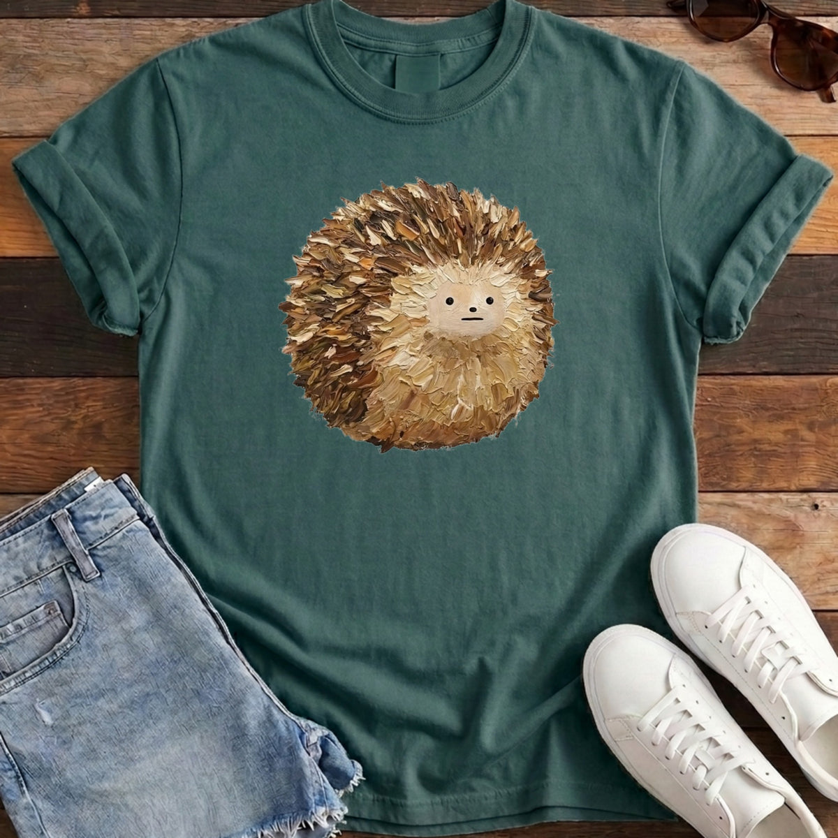 Hedgehog Ball Tee - Blue Spruce
