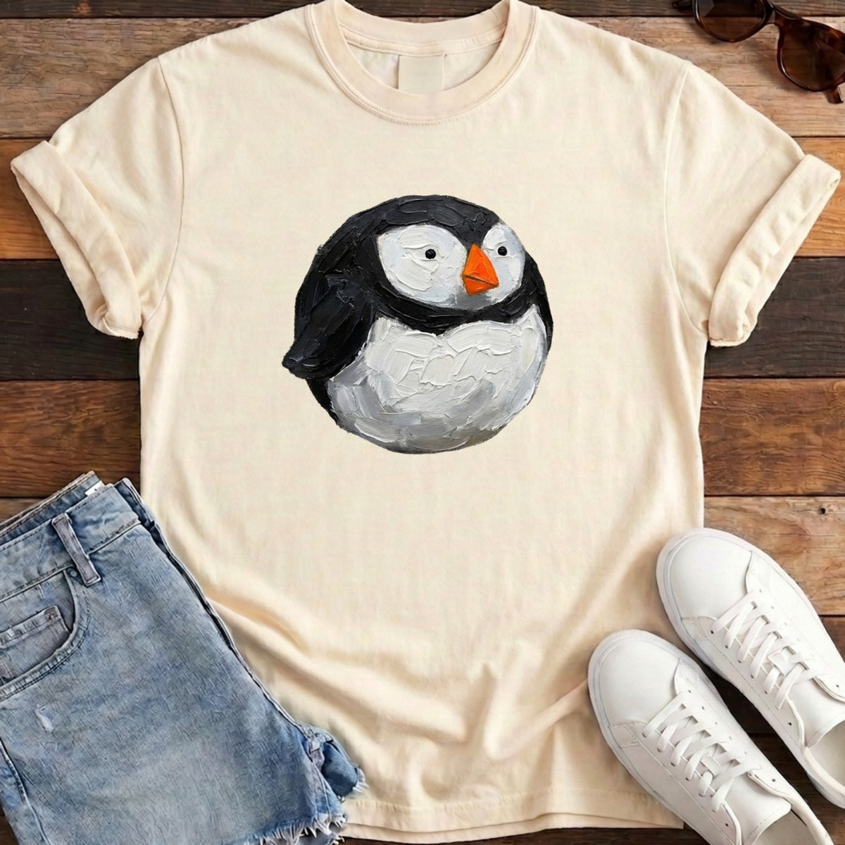 Puffin Ball Tee - Ivory