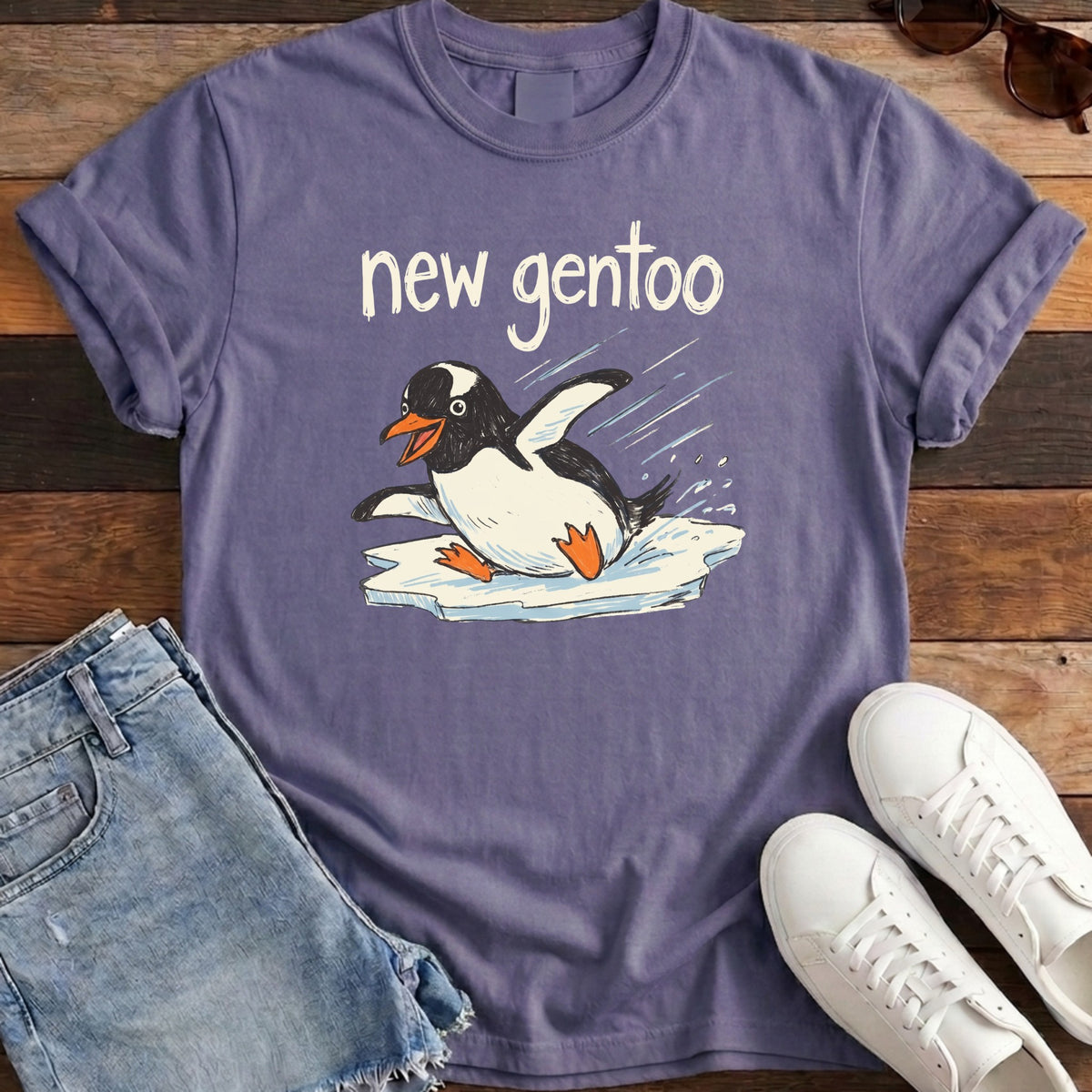 New Gentoo Tee - Grape