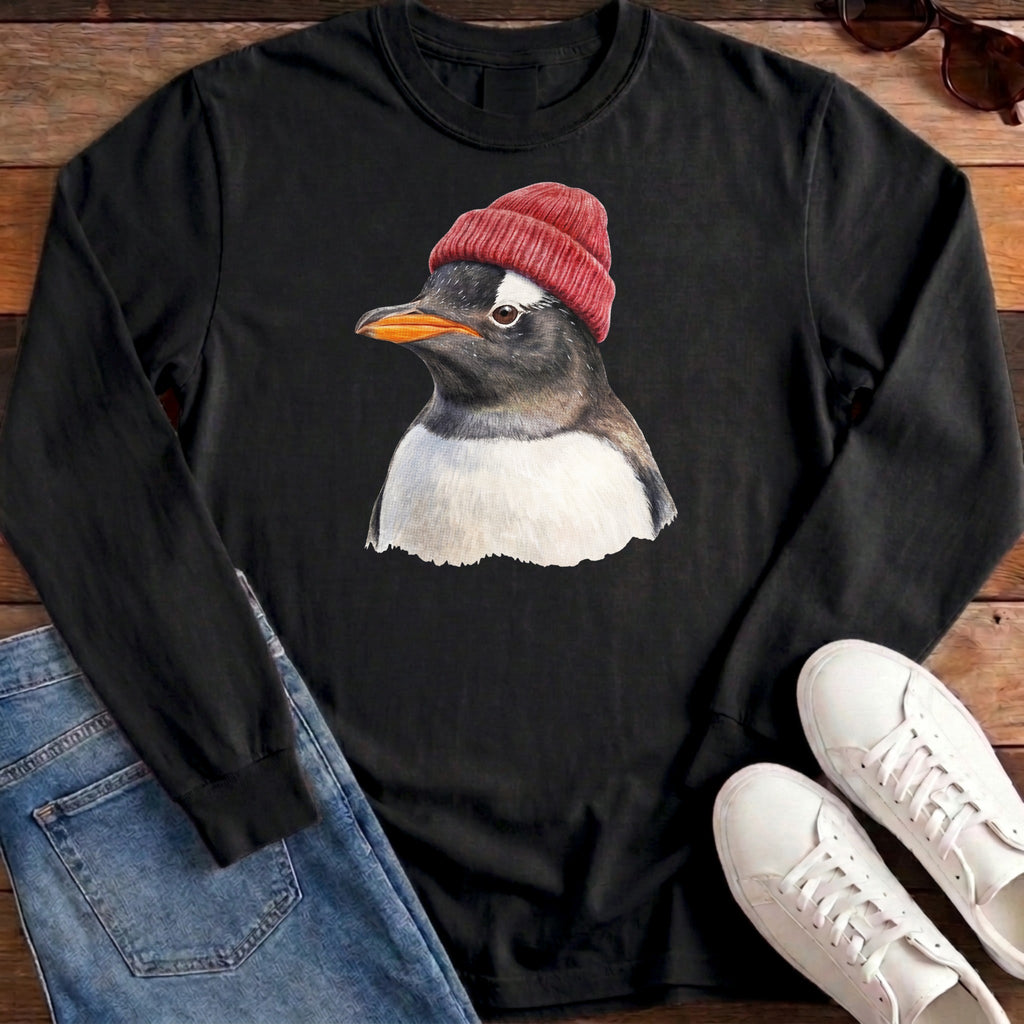 Gentoo Beanie Long Sleeve - Black