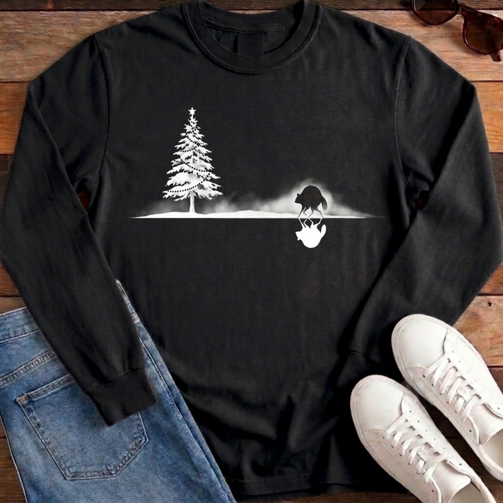 Jimothy Mirrored Christmas Long Sleeve - Black