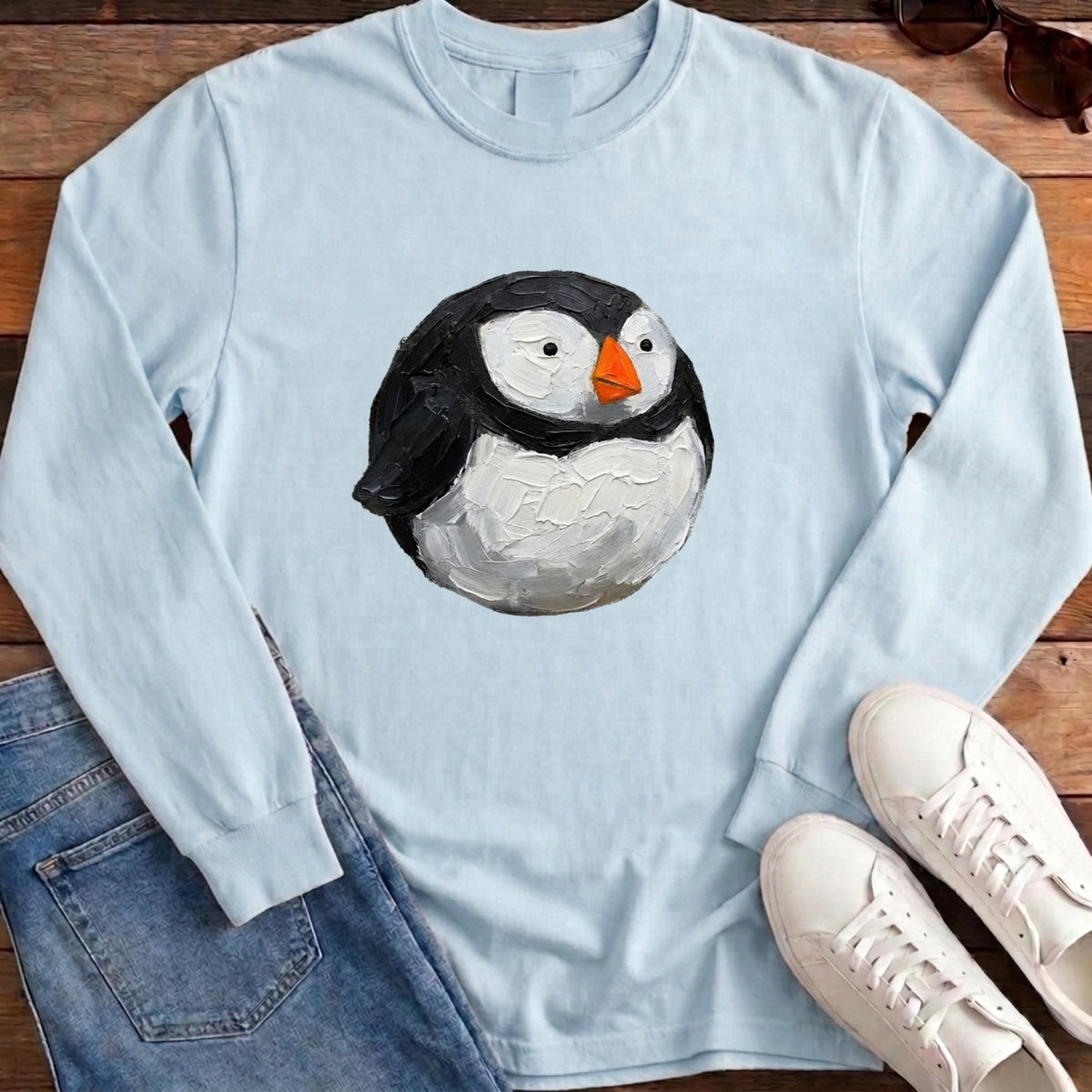 Puffin Ball Long Sleeve - Chambray