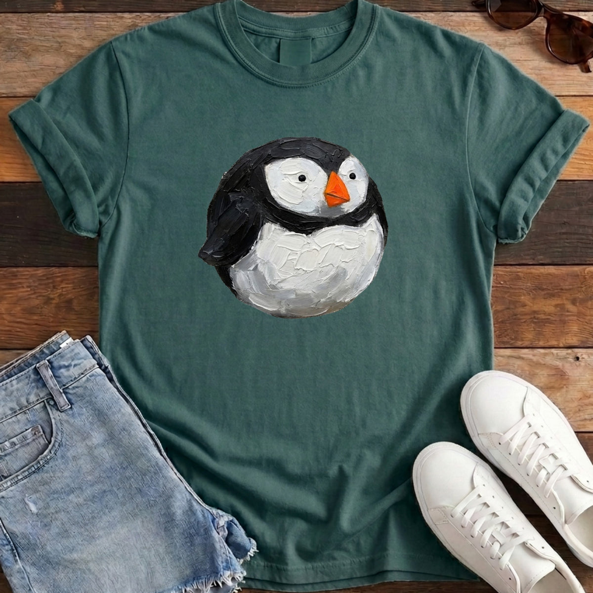 Puffin Ball Tee - Blue Spruce