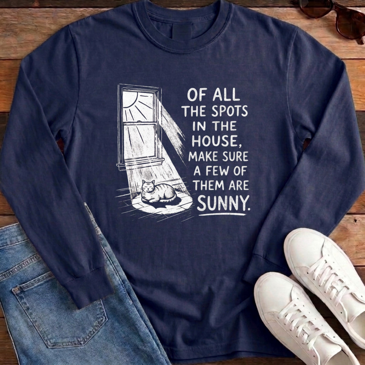 Sunny Spots Long Sleeve - True Navy