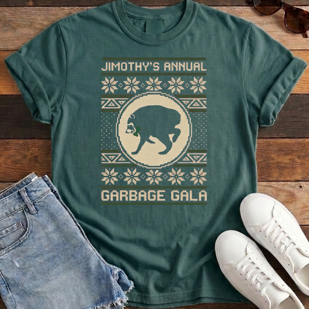 Jimothy's Garbage Gala Tee - Blue Spruce