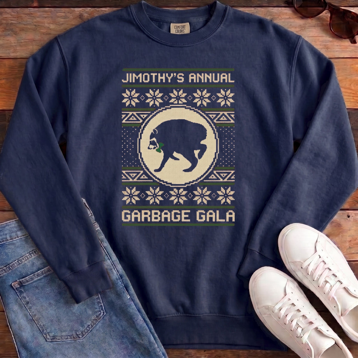 Jimothy's Garbage Gala Sweatshirt - True Navy