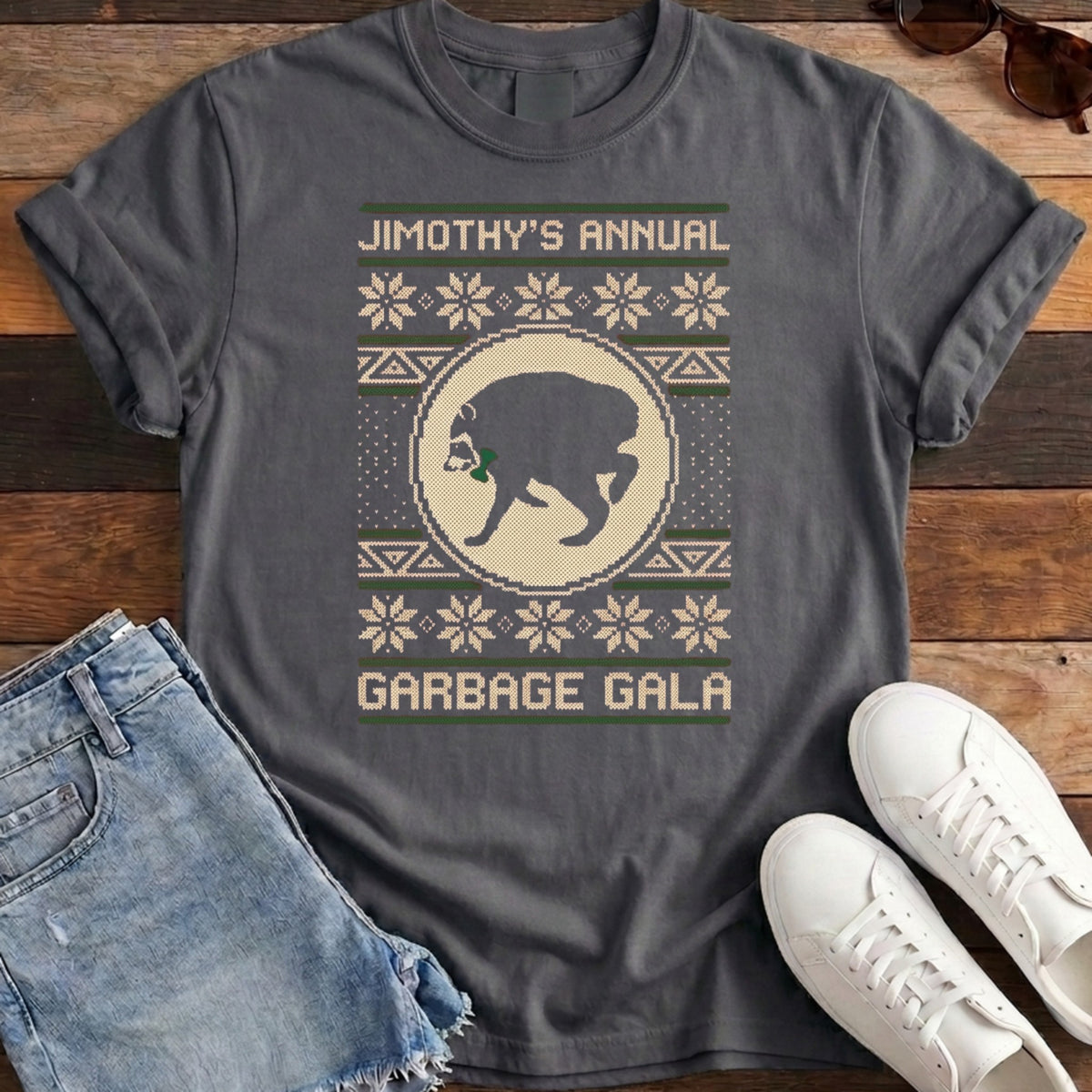 Jimothy's Garbage Gala Tee - Pepper