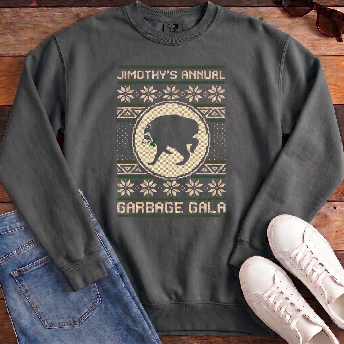 Jimothy's Garbage Gala Sweatshirt - Pepper