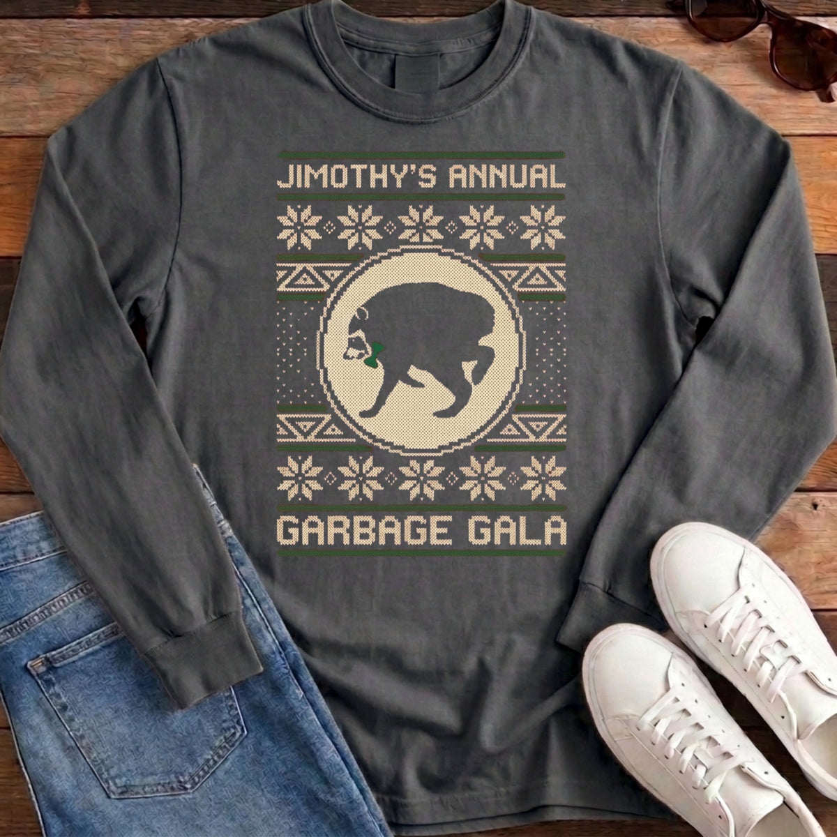 Jimothy's Garbage Gala Long Sleeve - Pepper