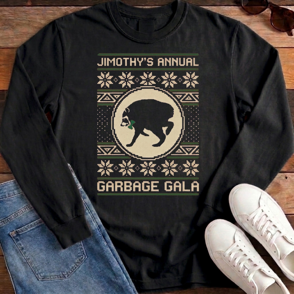 Jimothy's Garbage Gala Long Sleeve - Black