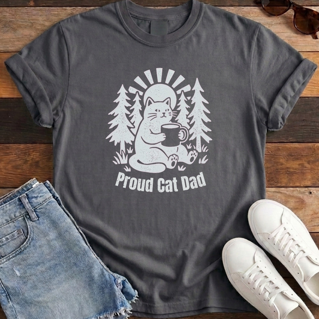 Proud Cat Dad Tee - Pepper