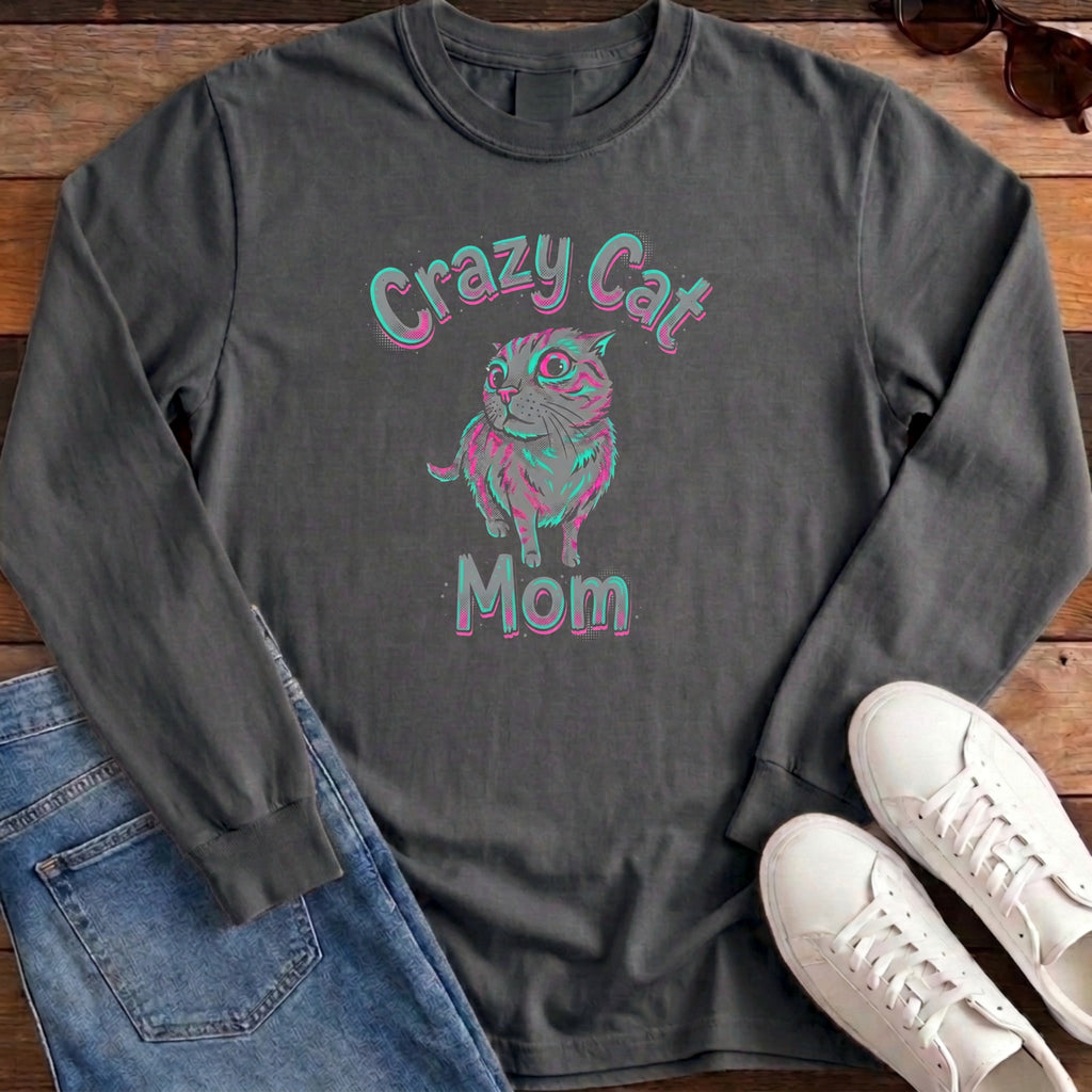Crazy Cat Mom Long Sleeve - Pepper