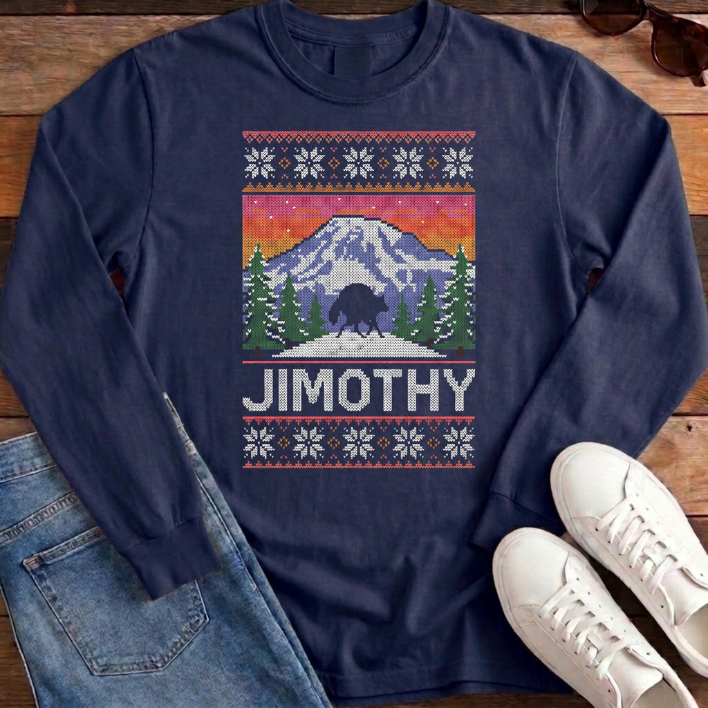 Jimothy Rainier Ugly Sweater Long Sleeve - True Navy