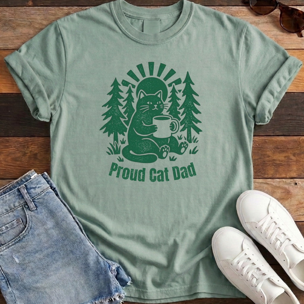 Proud Cat Dad Tee - Bay
