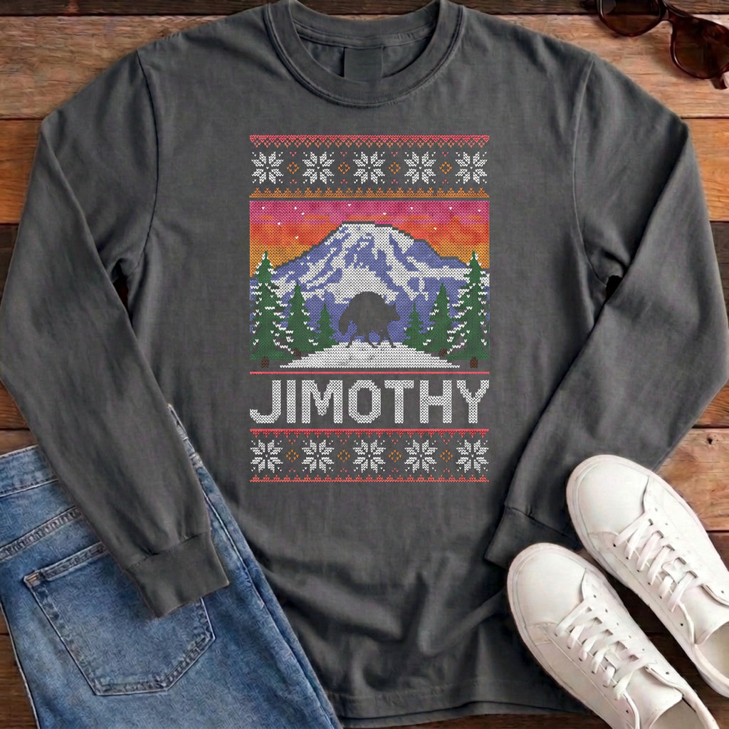Jimothy Rainier Ugly Sweater Long Sleeve - Pepper