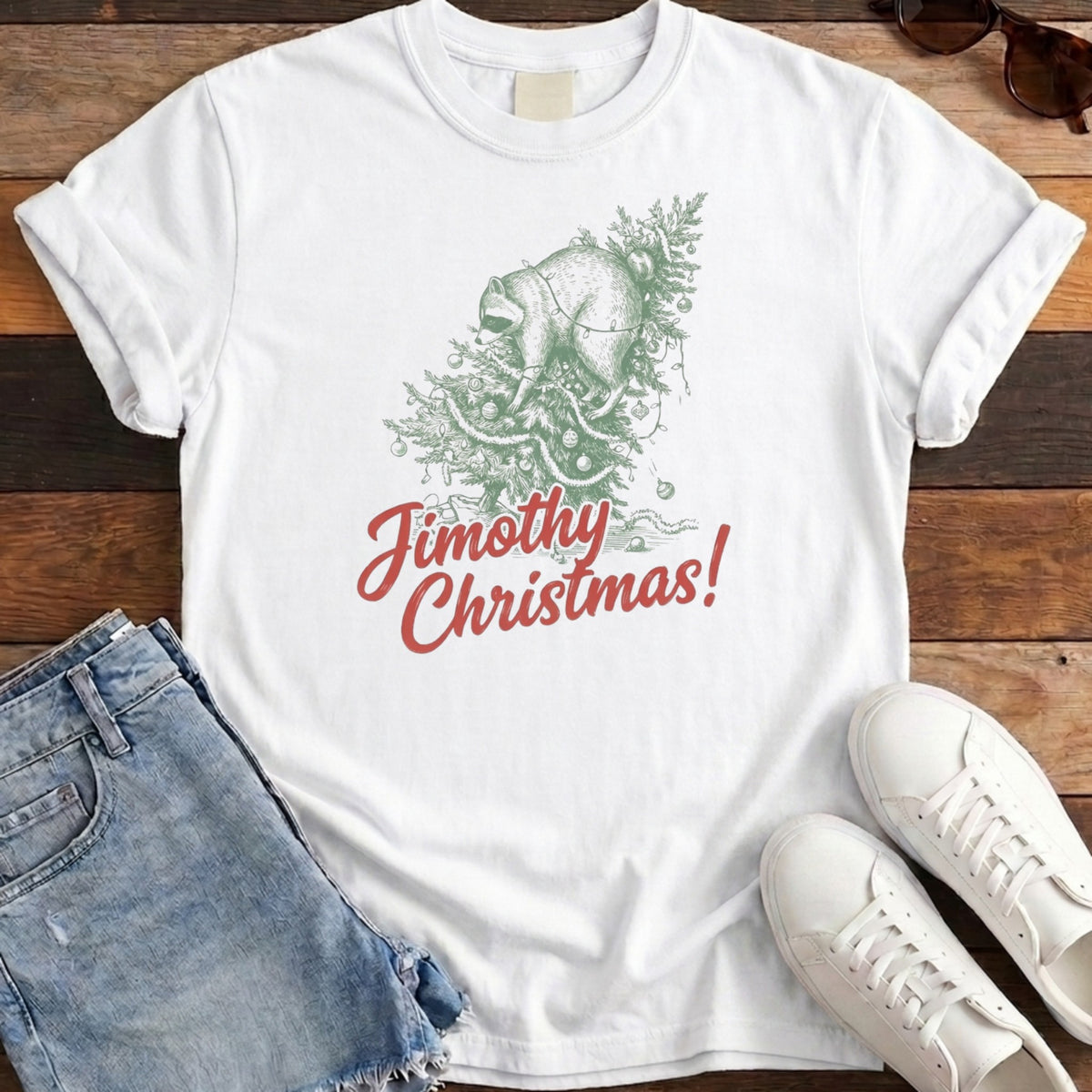 Jimothy Christmas Havoc Tee - White