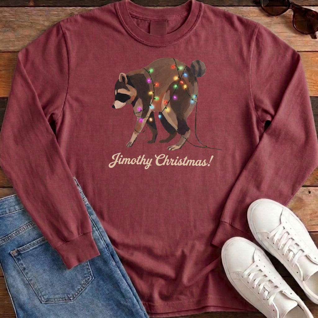 Jimothy Christmas Lights Long Sleeve - Brick