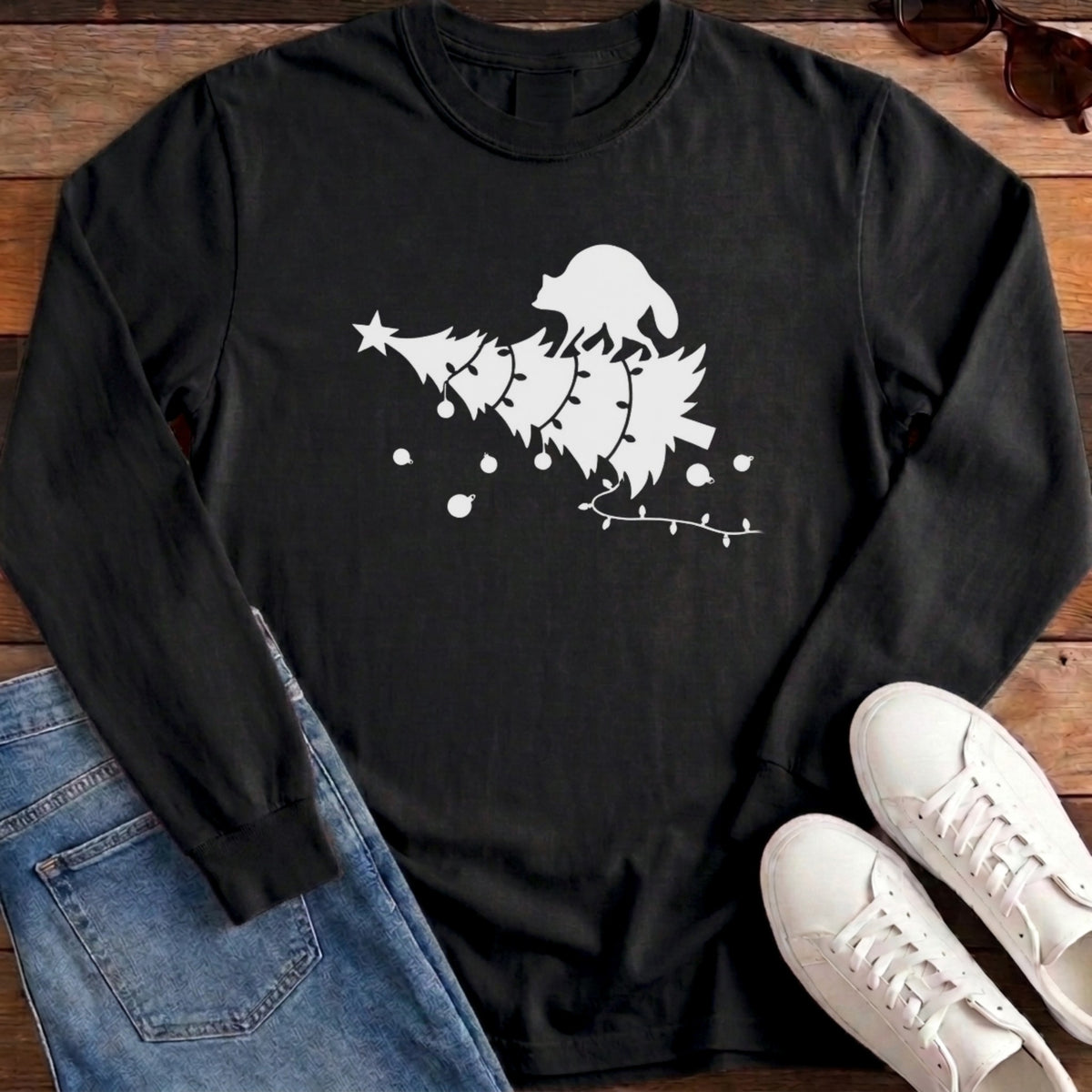 Jimothy Tree Topper Long Sleeve - Black