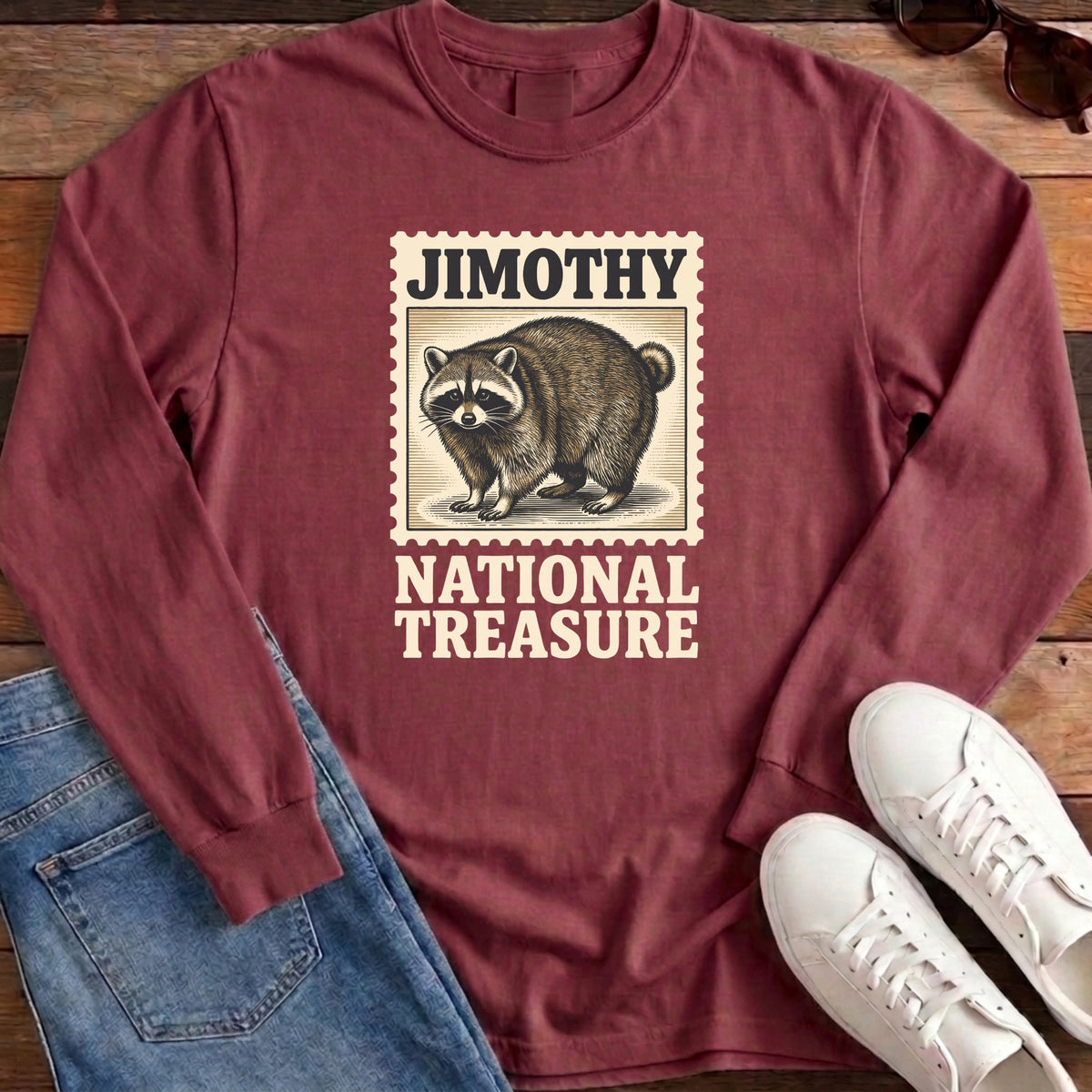Jimothy National Treasure Long Sleeve - Brick