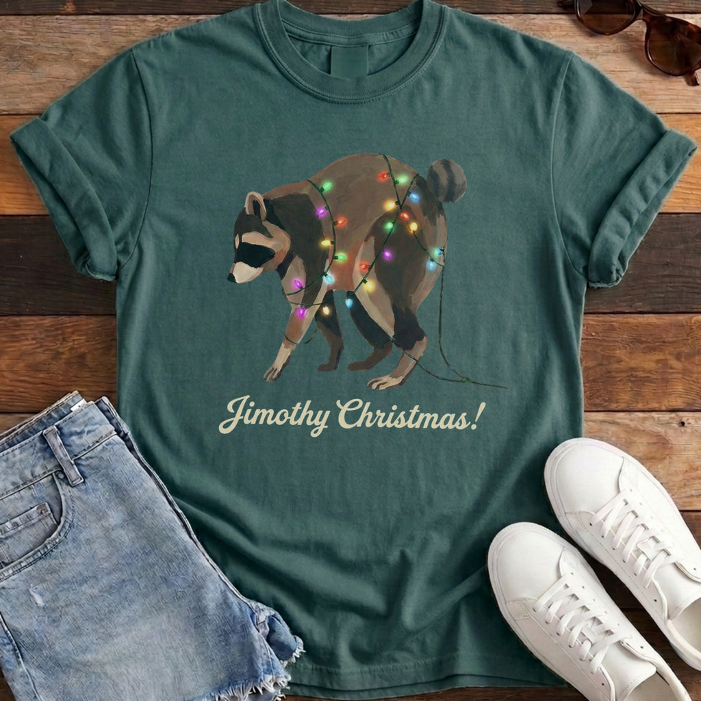 Jimothy Christmas Lights Tee - Blue Spruce