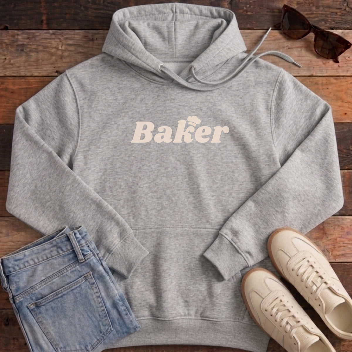 Baker Hoodie - Heather Grey