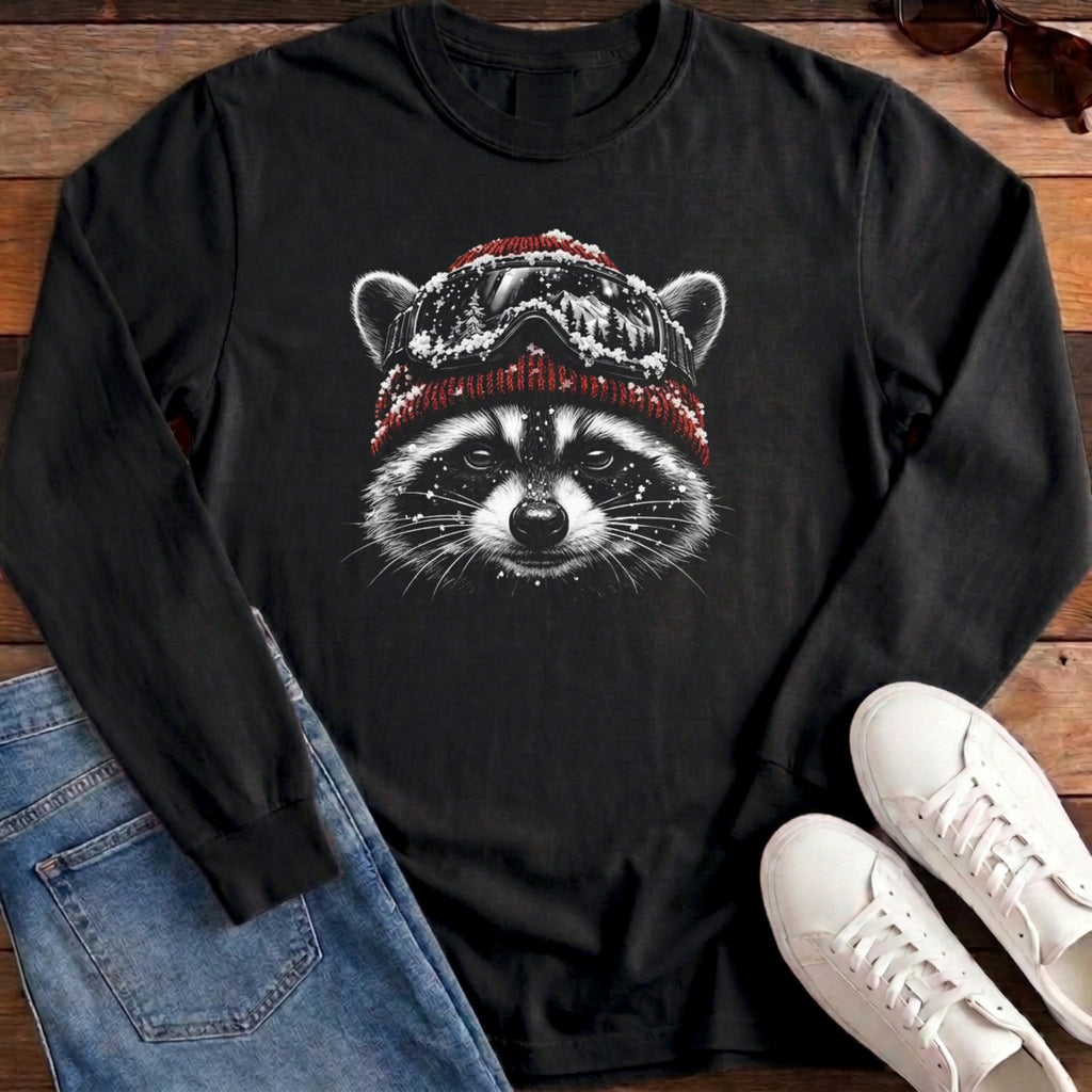 Raccoon Ski Long Sleeve - Black
