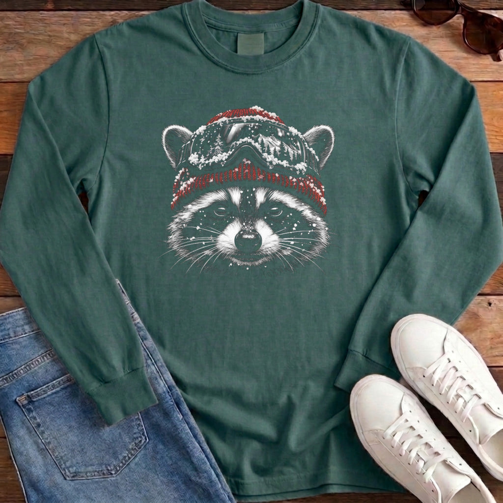 Raccoon Ski Long Sleeve - Blue Spruce