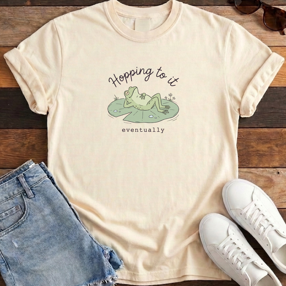 Hopping To It Tee - Ivory