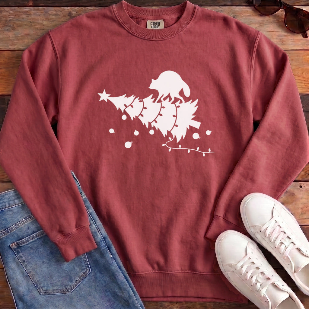 Jimothy Tree Topper Sweatshirt - Crimson