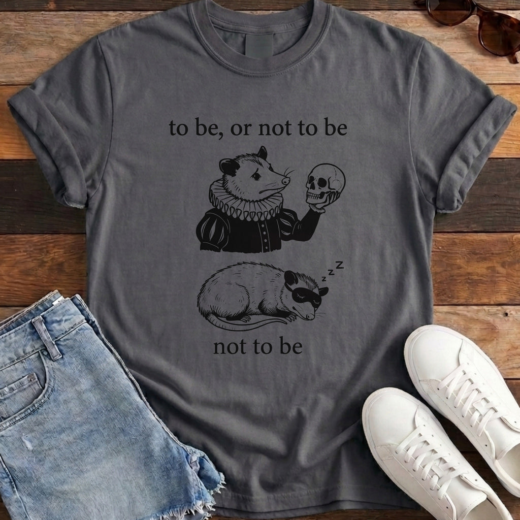 To Be Or Not To Be Tee - Pepper