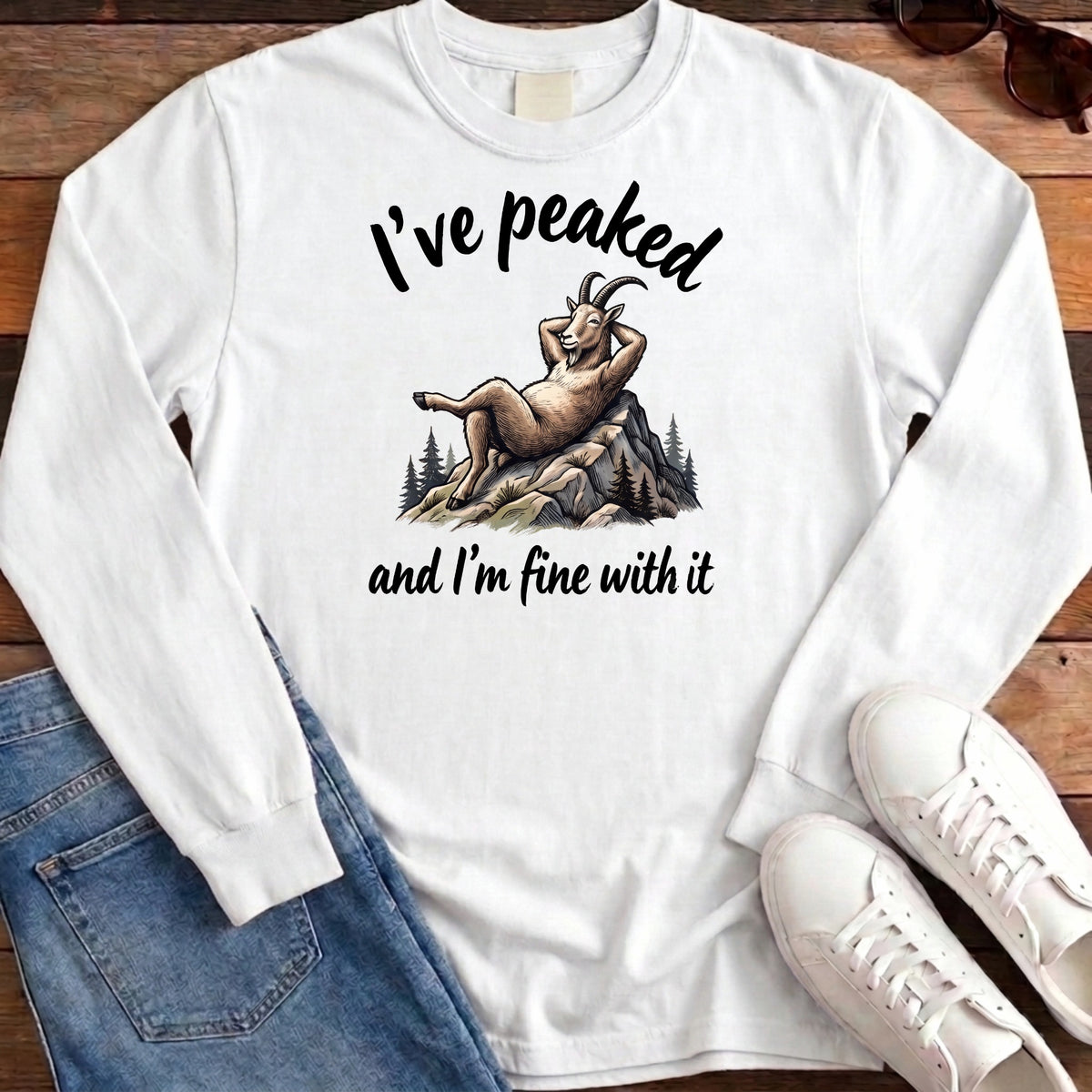 I've Peaked Long Sleeve - White
