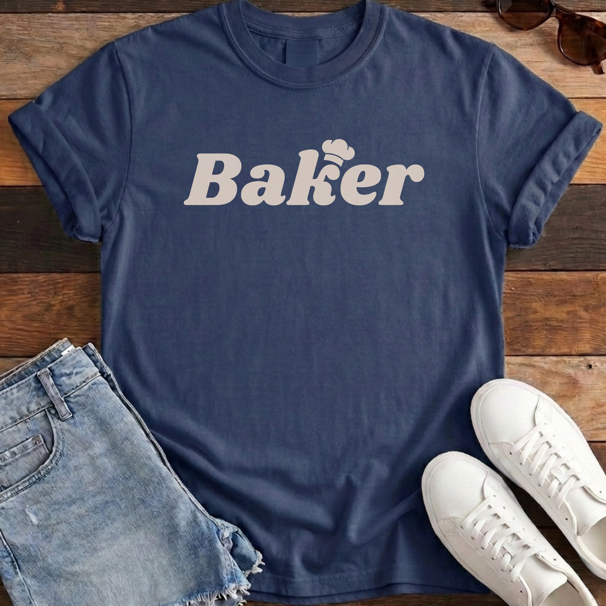 Baker Tee - Navy