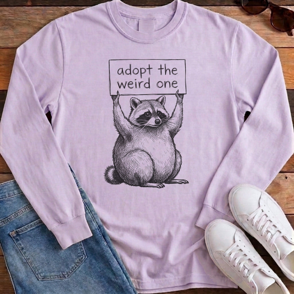 Adopt The Weird One Jimothy Long Sleeve - Orchid