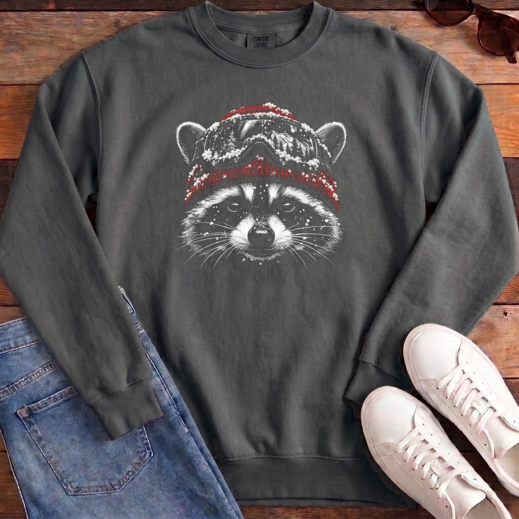 Raccoon Ski Sweatshirt - Pepper