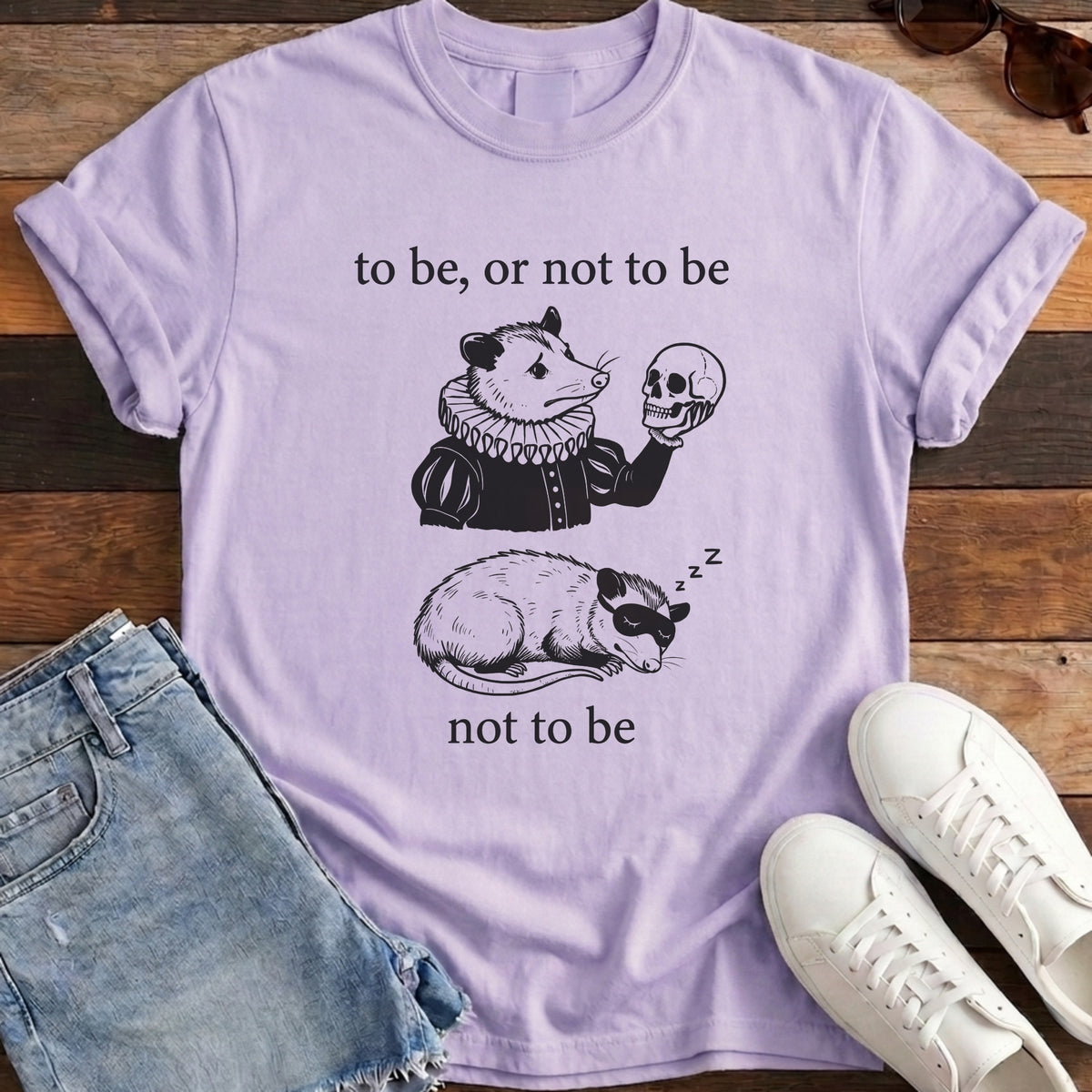 To Be Or Not To Be Tee - Orchid