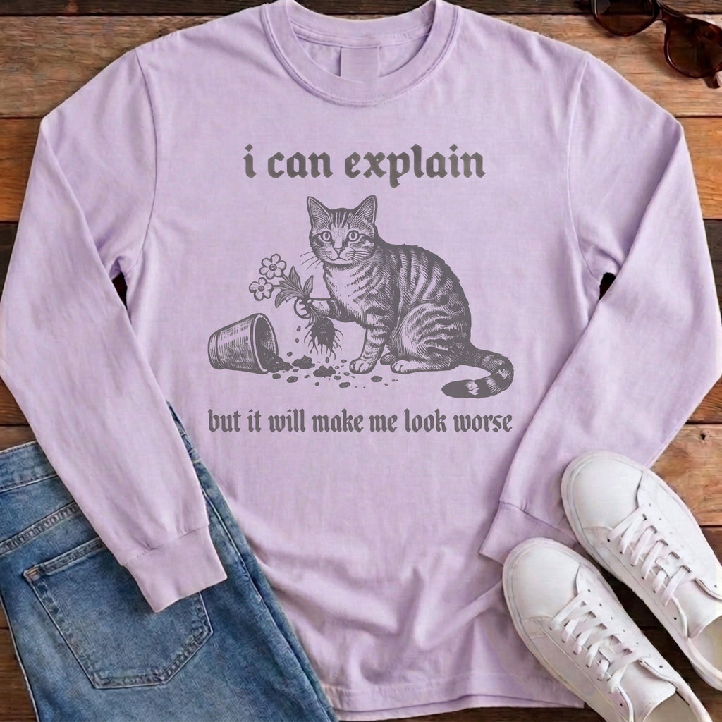 I Can Explain Long Sleeve - Orchid