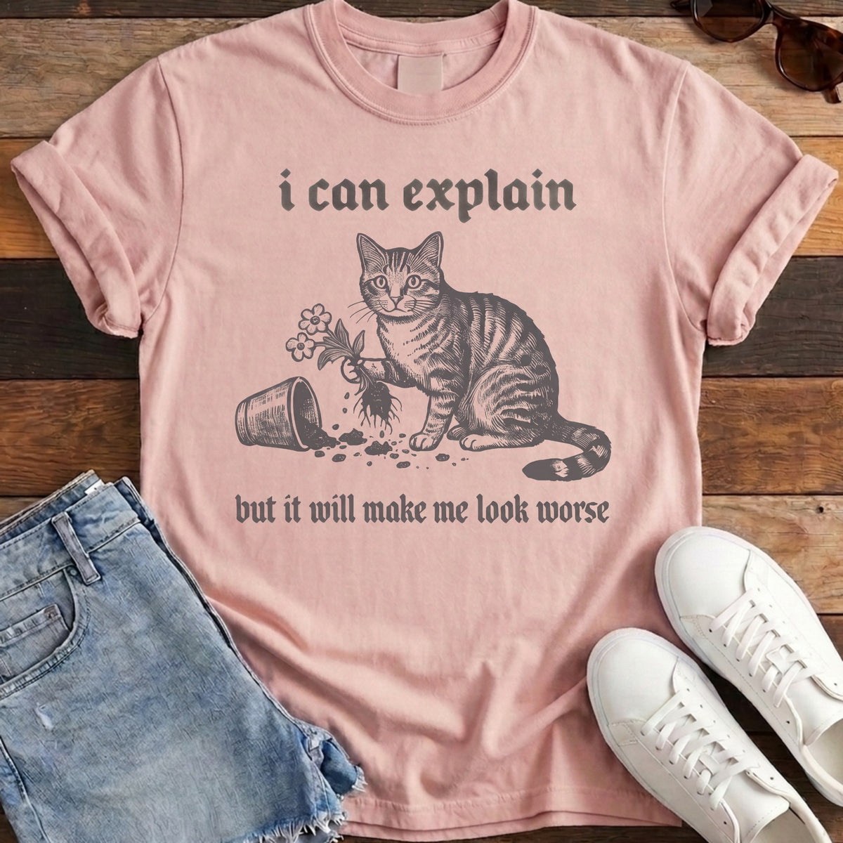 I Can Explain Tee - Blossom