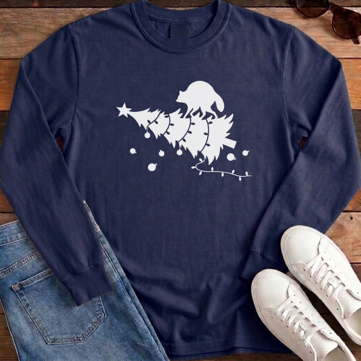 Jimothy Tree Topper Long Sleeve - True Navy