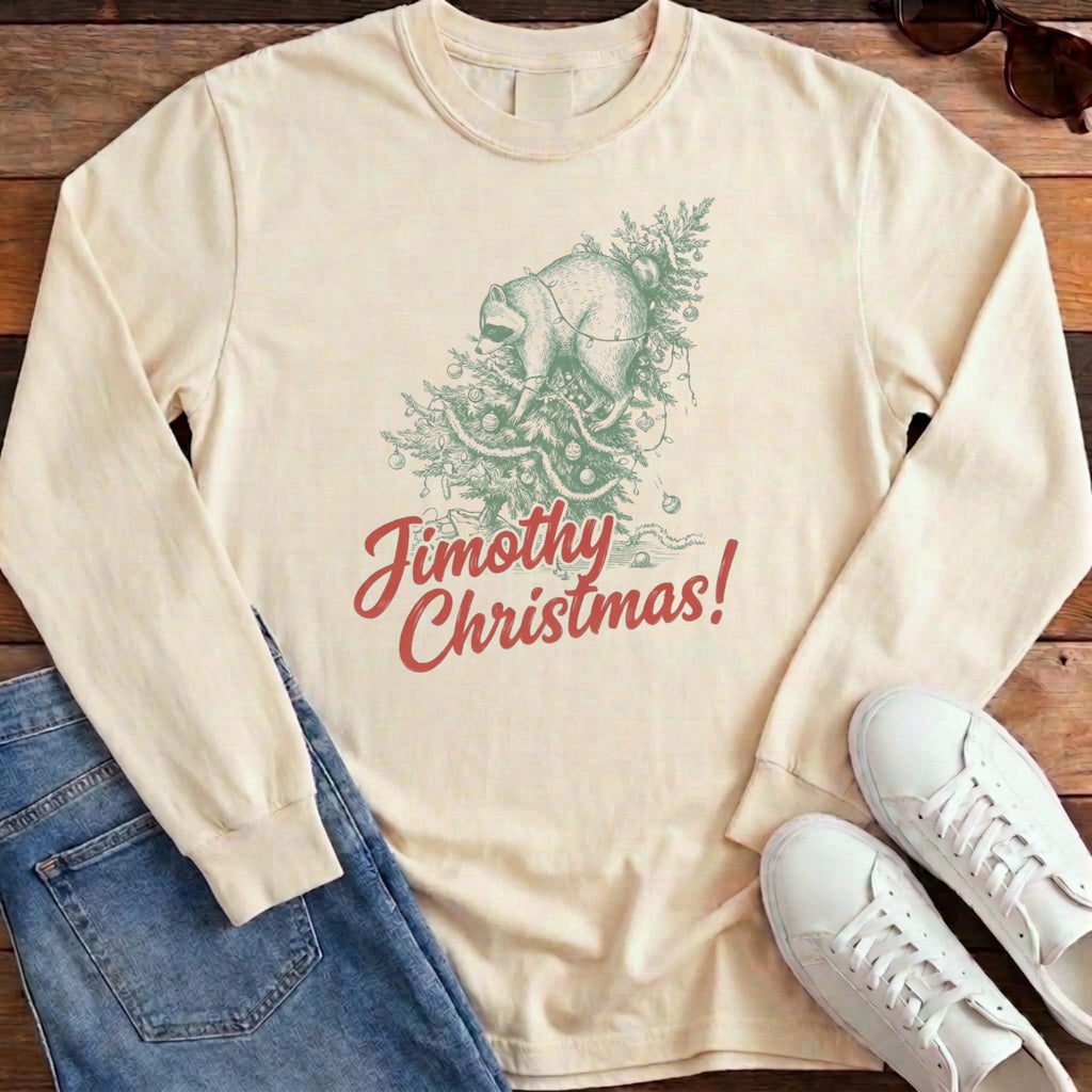 Jimothy Christmas Havoc Long Sleeve - Ivory