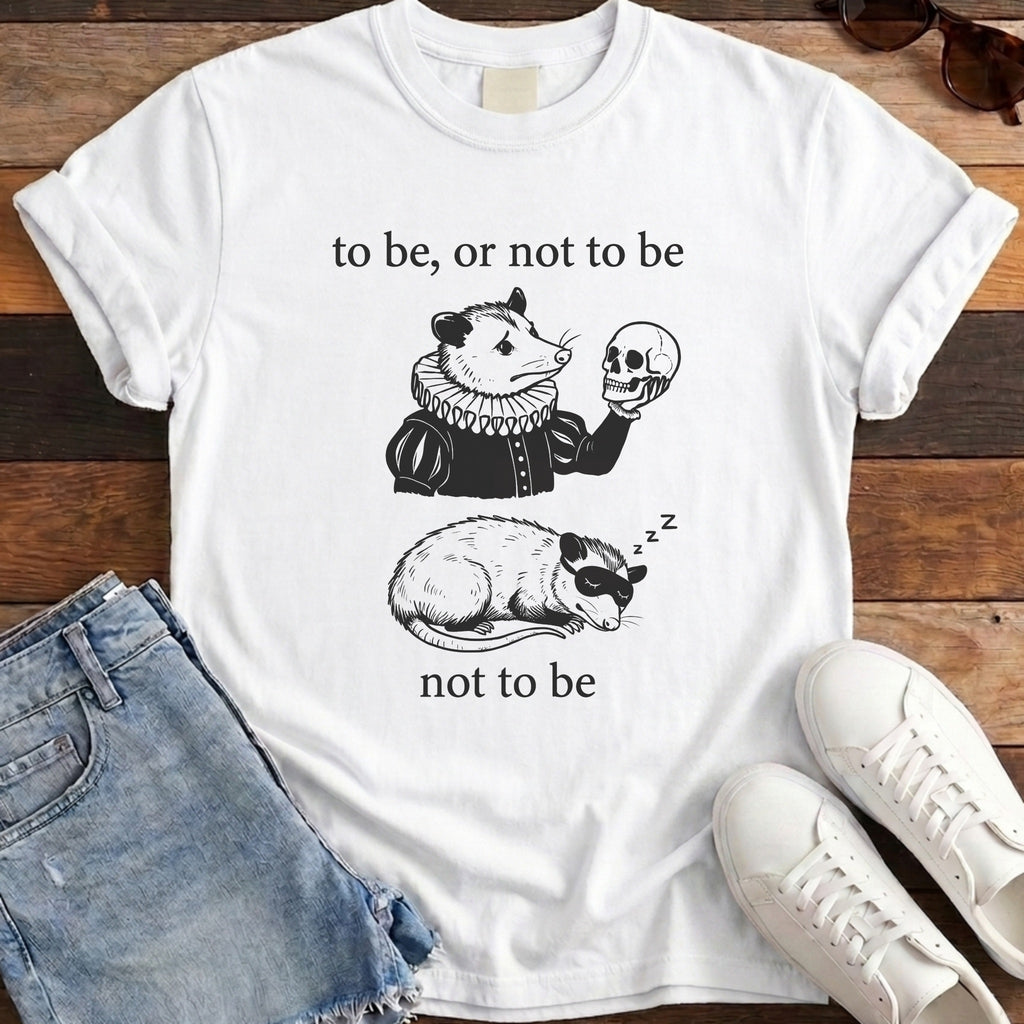 To Be Or Not To Be Tee - White