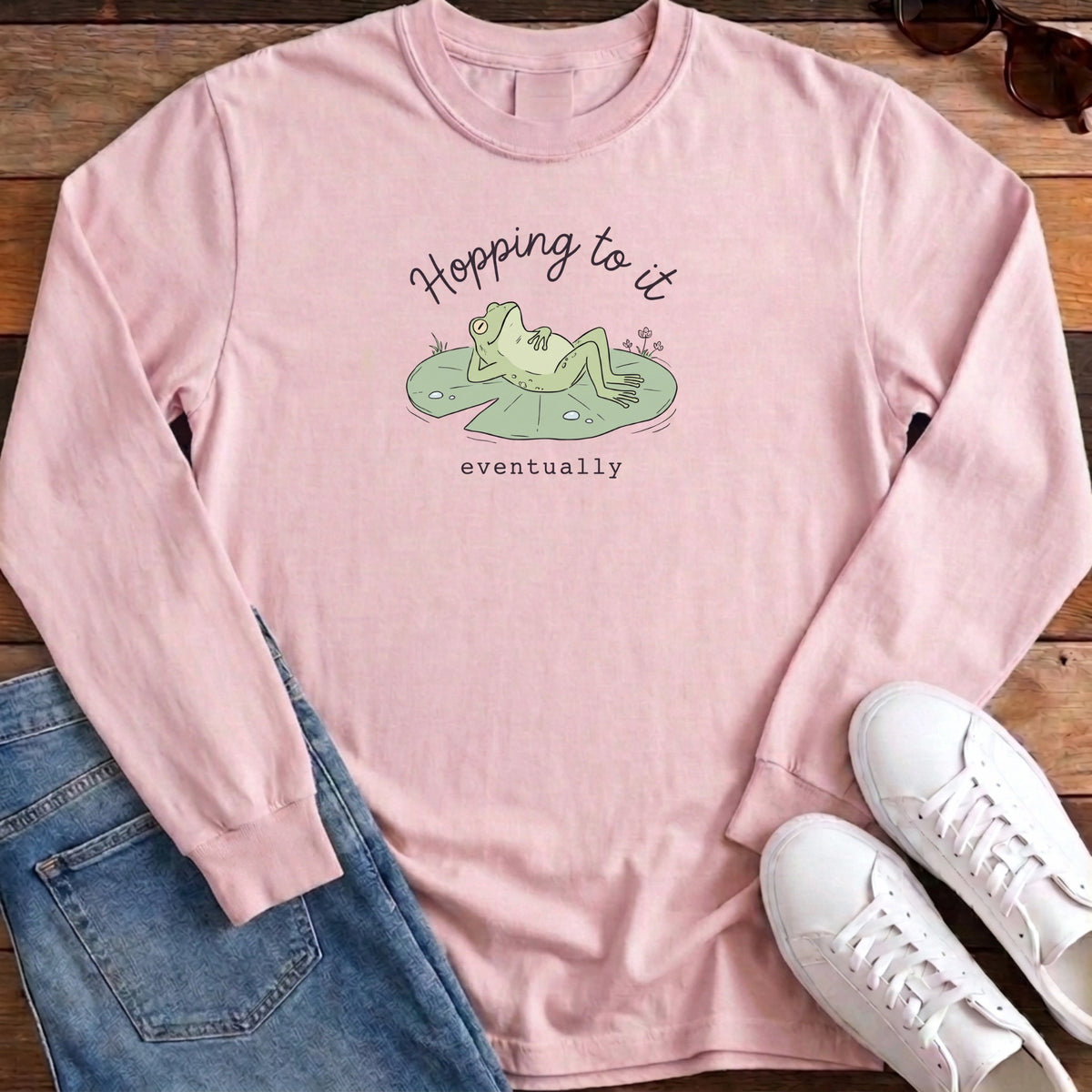 Hopping To It Long Sleeve - Blossom