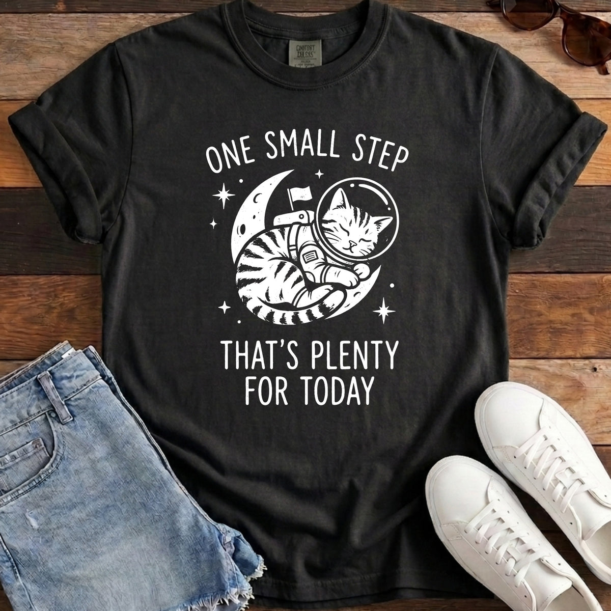 One Small Step Tee - Black