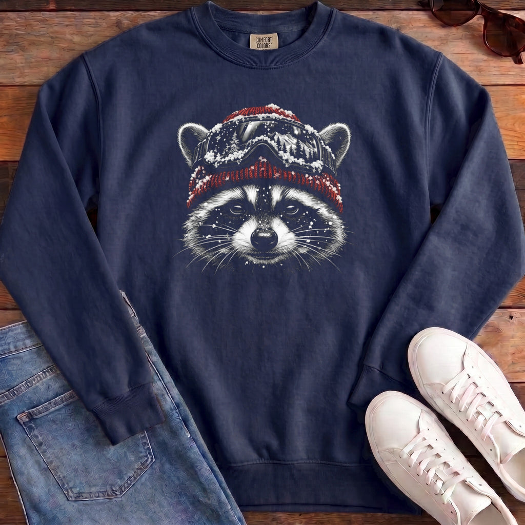 Raccoon Ski Sweatshirt - True Navy