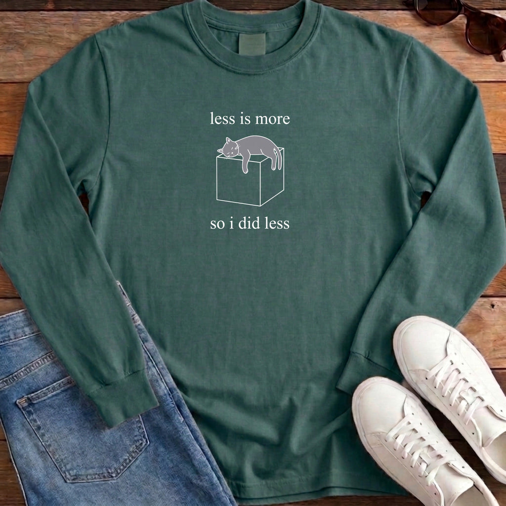 Less Is More Long Sleeve - Blue Spruce