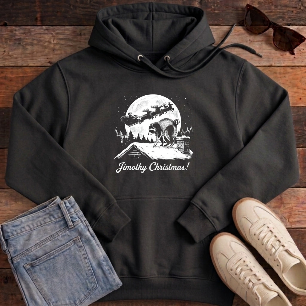 Jimothy Christmas Hoodie - Black