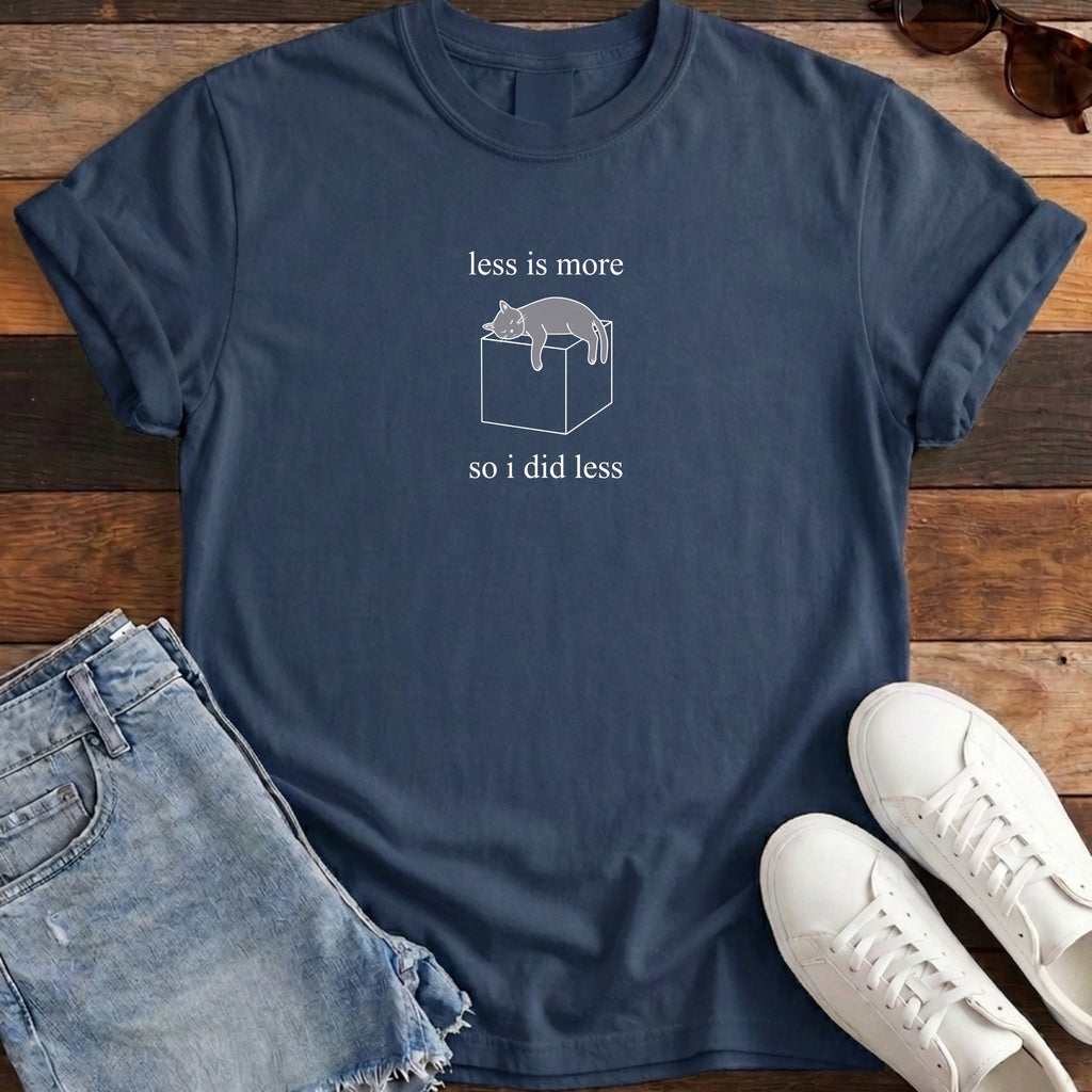 Less Is More Tee - True Navy
