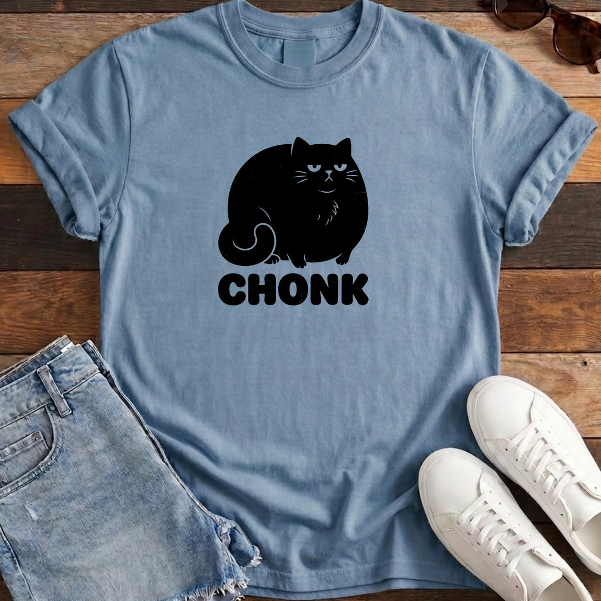 Chonk Tee - Washed Denim